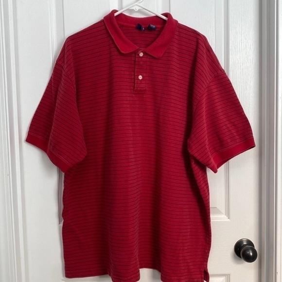 Cherokee Men’s Striped Polo Red XXXL - Picture 8 of 8